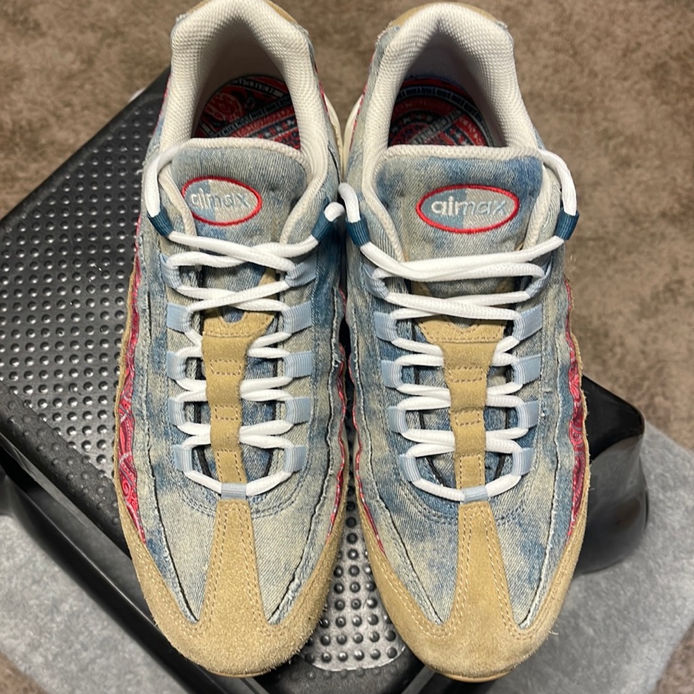 Nike Air Max 95 Wild West BV6059 200 Parachute Red Blue Denim